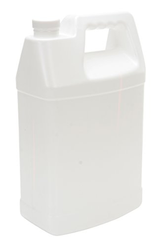 Vestil JUG-W-1 High Density Polyethylene (HDPE) Rectangular Jug with Natural Cap, 7