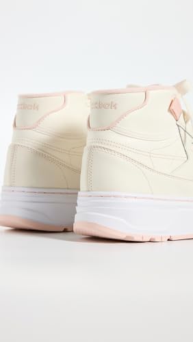 Reebok Women's Club C Geo Mid Shoes, Chalk/Possibly Pink, 6