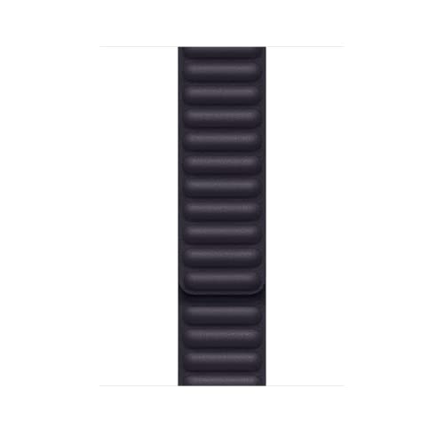 Image of Apple Watch Band - Leather Link (45mm) - Ink - S /M