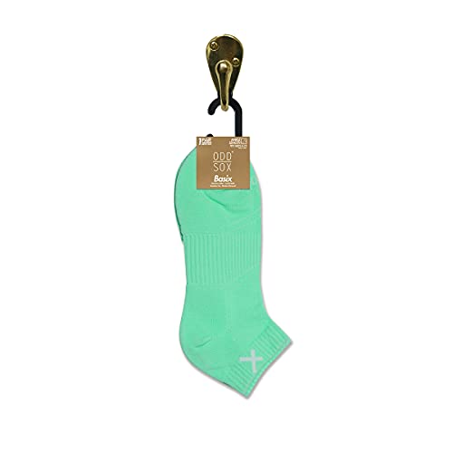 Image of Odd Sox - Basix Heather Athletic Ankle Socks - Performance Comfort Cotton Cushioned Breathable Arch Support - Unisex Sizing
