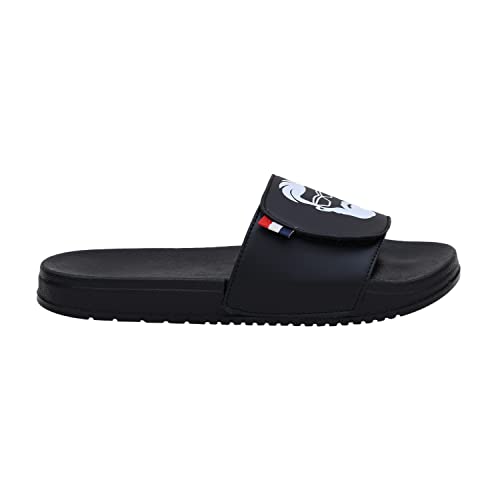 Image of PERY-PAO Mens Comfort Sliders Grey, Sky Blue, Black, White, peach, Neon Green, Olive Green Boys Flip-Flops