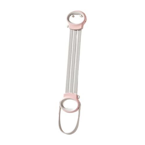 Baoblaze Banda de Resistencia Ajustable de 3 velocidades, Cuerda elástica con Mango, Herramienta de Estiramiento de Espalda para Entrenamiento en Gimnasio, Rosa