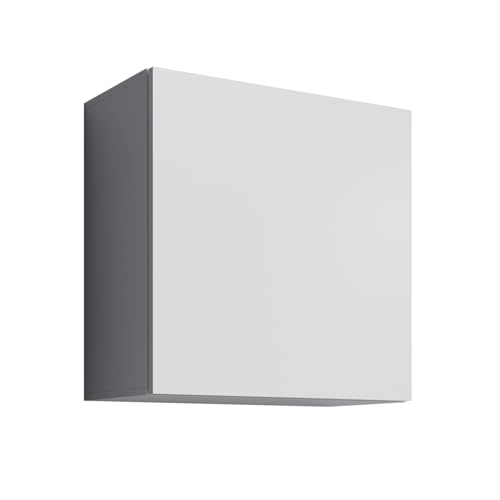 MB Muebles Bonitos | Armario Colgante Aitana Q1 para Salón o Comedor Moderno | Mueble Modular | Puerta de PVC Alto Brillo | Estructura Melamina Mate | Color Blanco | 60x60x30 cm