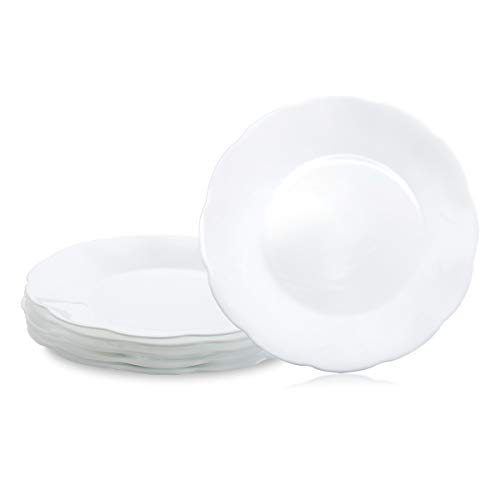 Tempered Glass Dinner Plates. Duralex Made In France Lys Dinnerware 91