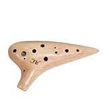 Okarina Aus Massivholz 12 Oder 6 Loch Instrument Professionelle Aufführungspraxis Mit Zubehör Okarina Instrument Für Anfänger(AC matte)