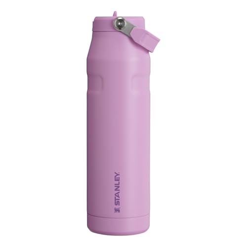 Stanley 1913 Flip Straw 2.0 Botella Agua Acero Inoxidable Con Pajita 1.06L - 15 Horas Fría - 3 Días Helada - Acero Inoxidable - Sin BPA - Antifugas - Apta Para Lavavajillas - Lilac