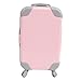 Fashion Doll Suitcase Travel Case Trunk for 18 Inch Doll Gift, Pink - A