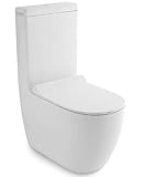 El asiento de inodoro está equipado con un descenso automático suave para un cierre suave de la tapa. El asiento de inodoro termoestable es extraíble para una limpieza profunda