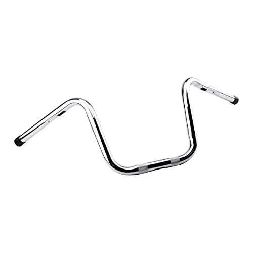 Aircmt ARCHBM06CRM 10 Inches Rise 1'' Handlebar Fits For Harley Sportster 883 1200 48 Dyna Fatboy Street Bob Softail Low Rider Chrome thumb #4