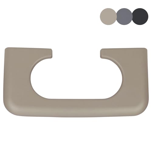 Center Console Cup Holder Replacement Pad Compatible with 1999-2010 Ford F250 F350 F450 Truck Accessories Cupholder Armrest Cover Trim (Tan/Beige)