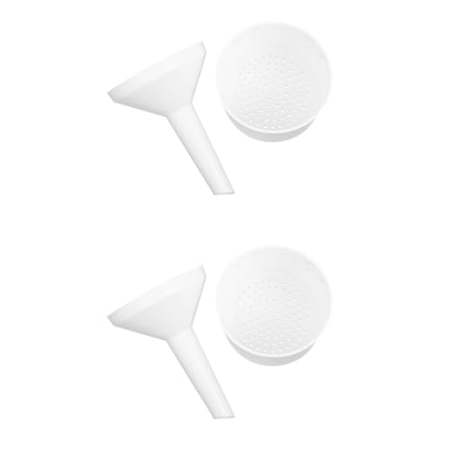 COSMEVIVI 2pcs Laboratory Plastic Funnel Paper Filtering Giant Funnel Acid Alkali Resistant for Science