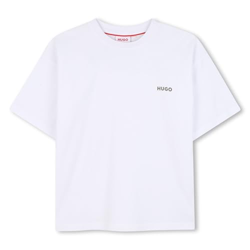 Hugo G00444 T-Shirt Garçon aux finitions soignées et coupe premium