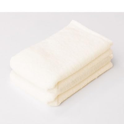 バスのハンブンタオル2枚セット(アイボリー)