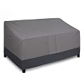 Easy-Going Outdoor Couch Cover, Heavy Duty 3-Seater Patio Sofa Cover, Windproof Outdoor Furniture Cover with Air Vent (88Wx32.5Dx33H inch,Gray/Dark Gray)