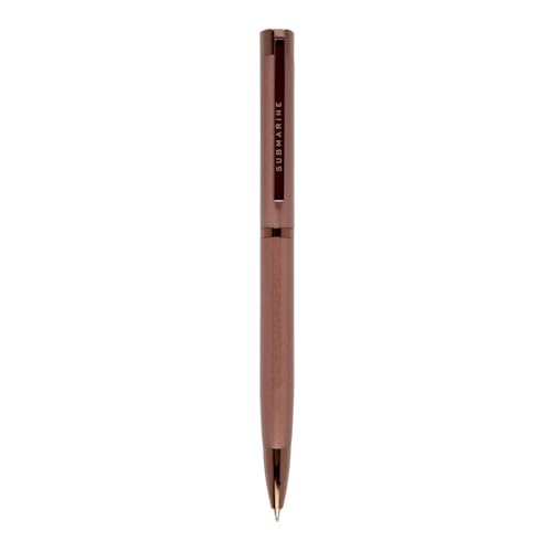 Submarine 976 Macchiato Premium Ball Pen Metal Body Brown Color, Fitted With Criss Coffee Scented Blue Ink Refill, Ideal Gift For Him/Her, Perfect For Corporate Gifting