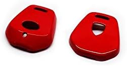 Funda de protección para llave remota de plástico duro de color rojo brillante para Porsche 996986 Llave remota de un solo botón