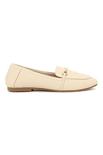 Image of Van Heusen Womens Cream Ballerinas Ballet Flat