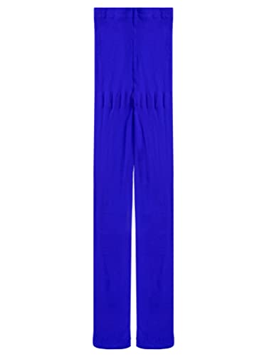 Freebily Collant de Danse pour Enfant Fille Collants Ballet Gymnastique Spectacle Leggings Bas Collants avec Pieds Doux Pantalon Princesse Automne Printemps Hiver 2-10 Ans Bleu Royal 7-8 Ans