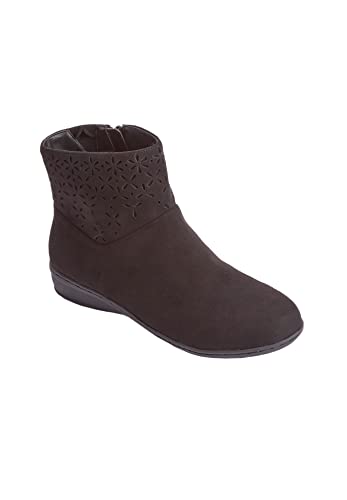 Comfortview Zenni Bootie Short Ankle Boot Women's Winter Shoes (Wide Widths Available)