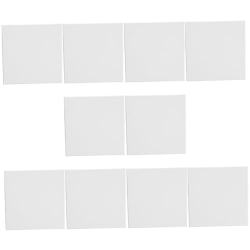 Veemoon 10Pcs Square Oil Painting Boards Premium Blank Canvas Frames for Artists for DIY Crafts Durable Construction for Creative Projects
