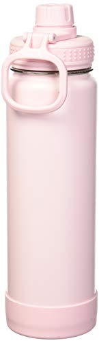 Takeya Actives Spout Lid Insulated Water Bottle, 24 Oz, Blush & Actives Insulated Stainless Steel Water Bottle With Spout Lid, 24 Oz, Teal #TOP2