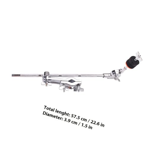 Abrazadera para platillo de batería con brazo extensible ajustable, brazo de extensión metálico para montaje de hardware de percusión y accesorios miniatura 2