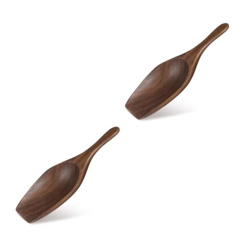 Zerodeko Wood Tablespoon Classical Teaspoon for Tea Use Elegant Natural Finish present for Home Hotel Versatile Kitchen Utensil