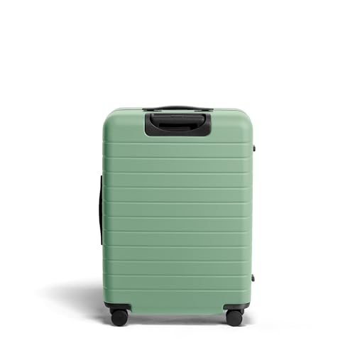 Image of Away Medium Checked Luggage, Lightweight Hard Shell Suitcase with Spinner Wheels, Durable Rolling Luggage, TSA Lock, 26 Inch, Sea Green