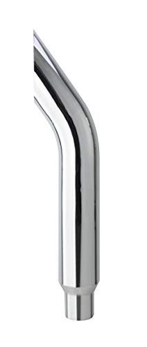 7 Bull Horn Chrome Exhaust Stack,5ID Reduced Bottom,48 Length