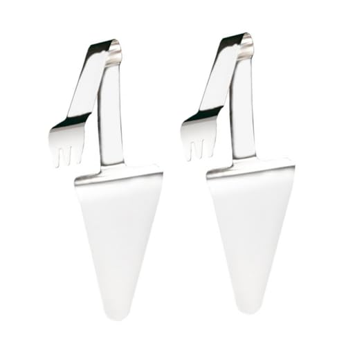 Cabilock 2 Piezas Espátulas de Acero Inoxidable para Pizza y Pastelería Mango Antideslizante Pala Plana Resistente y Ergonómica para Servir Pizza Queso y Postres Cocina Profesional
