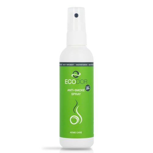 Ecodor EcoSmoke 250ml Eliminador de Olor a Humo | Elimina el Olor a Humo | Neutraliza Olores de Tabaco y Quemado | Spray Anti-Humo 100% Orgánico | Elimina la Nicotina | Enzimas Vegetales