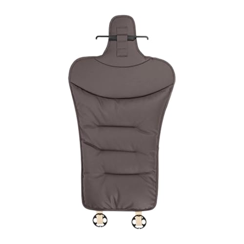 BaotyJie カーシートバックカバー 軽量 車用シートカバー PUレザー製 背もたれクッション 快適 通気性 シートクッション 滑り止め 取り付け簡単 シートプロテクター ほとんどの車種、長距離運転に適用, B