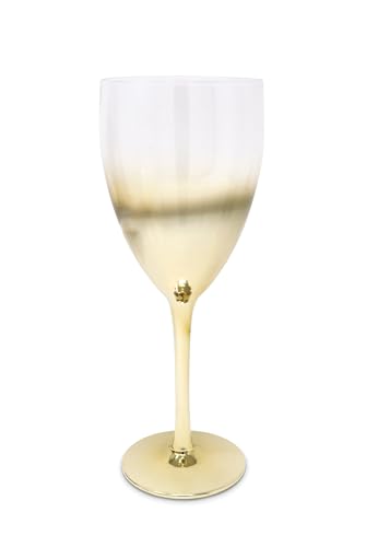 Classic Touch Decorium Set of 6 Water Glasses with Gold