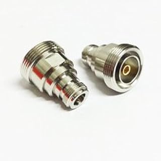 N type female to 7/16 female L29 DIN RF coax connector adapter straight Ships Quickly From USA