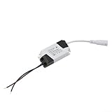 Gdfnmogo LED-Treiber Konstantstrom-Netzteil AC 90–265 V auf DC für Panelleuchten, Deckenleuchten, Innenbeleuchtung, 1 W, 3 W, 6 W, 12 W, 18 W, 24 W mit Kurzschlussschutz (4–7 W)