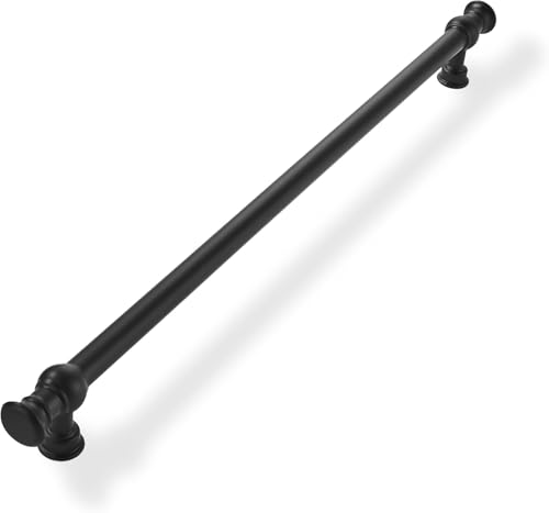 khtumeware 1 Pack 18inch(457mm) Hole Center Appliance Pulls Matte Black Cabinet Pulls Solid Heavy Duty Pull Cabinet Hardware Handle for Kitchens cabinets Dressers Pull for Bathroom