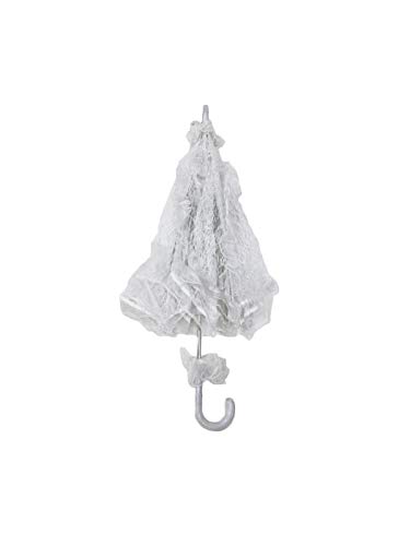 Image of BookMyCostume Kids White Lace Net Parasol Umbrella Costume Accessories For Marriages & Party Shoots Decoration