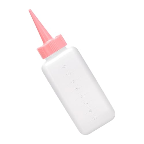 Aplicador de botella de tinte para el cabello, botellas exprimibles para salsas | Botellas de crema - Botellas aplicadoras de color de cabello, botella cuentagotas translúcida con escala de medición p