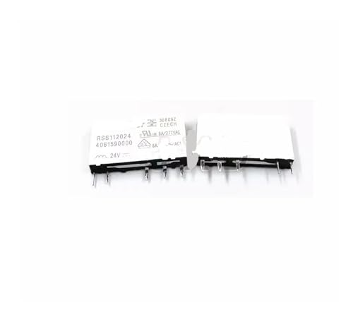 Relé RSS112024 DC24V de 5 pines y 6A para automatización industrial lote de 2 unidades