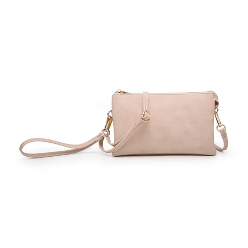 Image of JEN & CO. Riley Crossbody Bags for Women Vegan Leather Wristlet Clutch Wallet Purses Handbags with 2 Straps