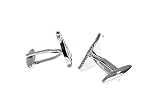 Detalles del producto: gemelos de cobre plateado, tamaño: 1,3 x 2,1 cm, peso: 10,2 g, la superficie está altamente pulida, brillante y súper suave, cómodo de llevar, duradero, adecuado para el uso diario