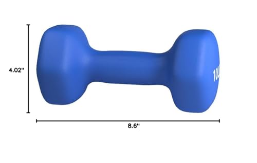 Amazon Basics IR92004-10LB Neoprene Coated Hexagon Workout Dumbbell Hand Weight thumb #4