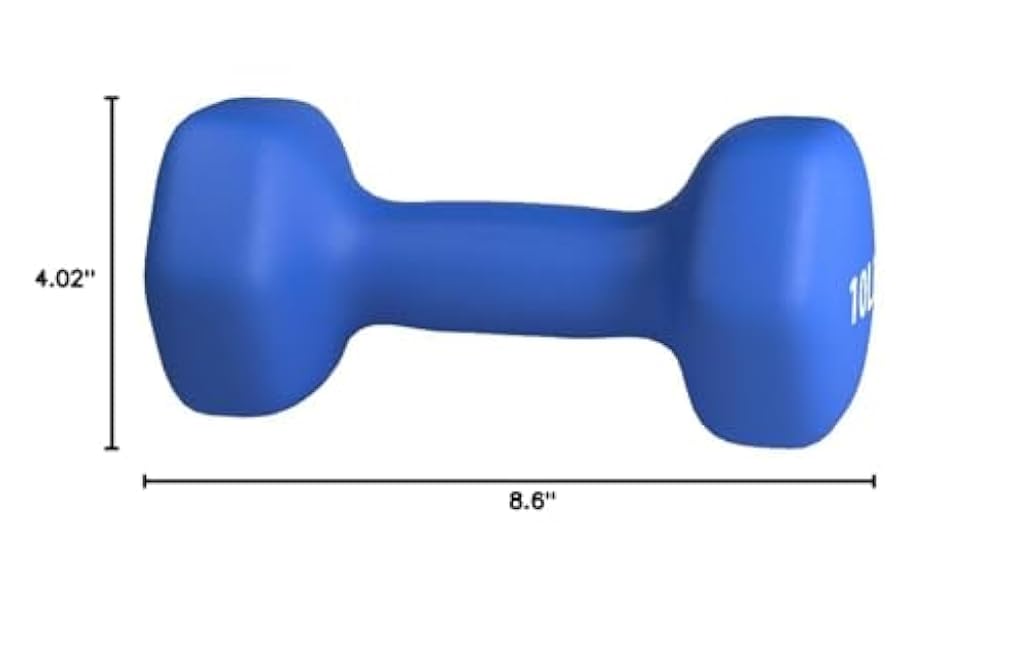 Basics Neoprene Dumbbell Hand Weights for Exercise and Muscle Toning
