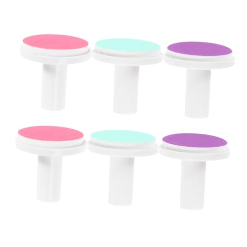 COLLBATH Nail Grinding Bits Kit 6pcs Replacement Heads Baby Nail Trimmer Compatible Gentle Nail Grinding for Newborns