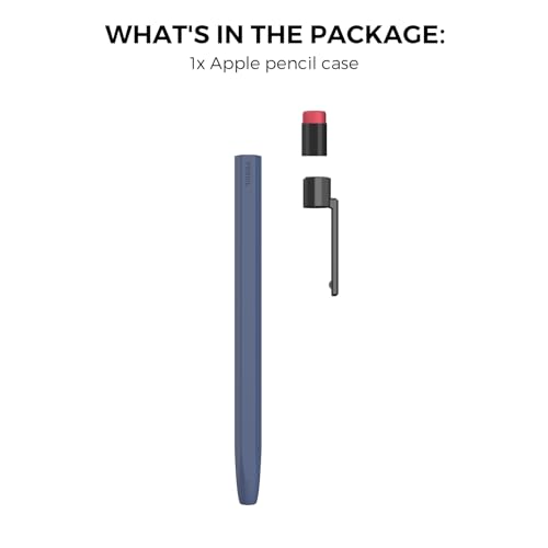 Funda protectora de silicona compatible con Apple Pencil 1ª gen 7