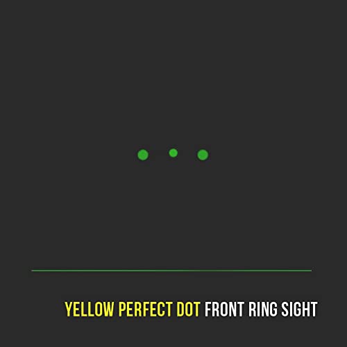 Night Fision Tritium Perfect Dot Front Sight Compatible with Glock, CZ, Smith&Wesson, Taurus, Canik, Sig Sauer, Ruger, Springfield Armory, HK, Walther, 1911, FN - Color Options