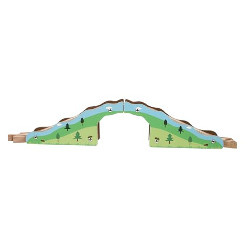 GALPADA Accesorio de Riel para Tren Infantil de Material Sintético Verde, Juguete Cognitivo para Niños Acabado Fino y Gran Durabilidad