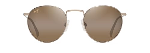 MAUI JIM Pukaua Gafas, Shiny Light Gold w/Yellow, 50 21 145 Unisex Adulto