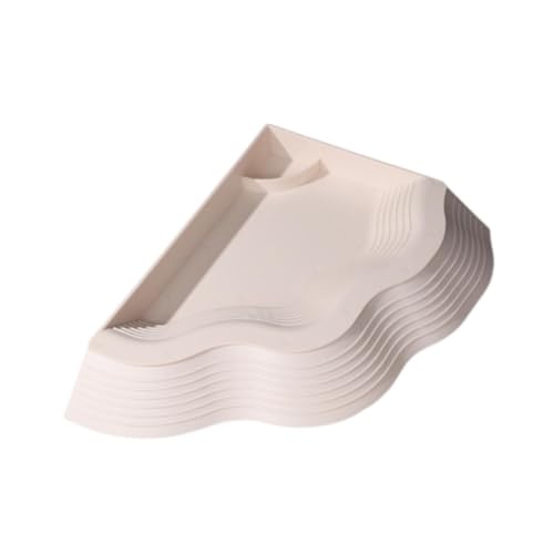 B Baosity 爬虫類用入浴プール カメ用ウォーターボウル フトアゴヒゲトカゲ爬虫類給餌皿, 白