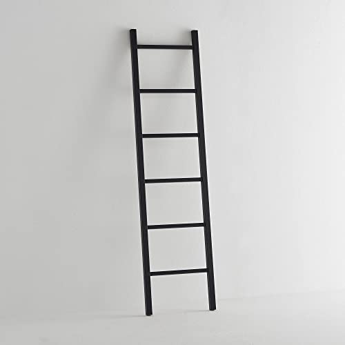 ARHome Escalera Decorativa, 160 x 40 cm, Azul Noche, Escalera para Ropa, Toallero, Made in Italy